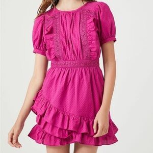 Ruffled cotton dress